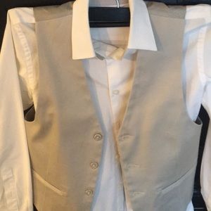 Boys suit; pants, vest, and dress shirt